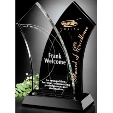 Crystal Awards - Tuxedo Award Wave #6069