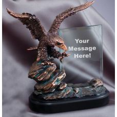 Eagle Awards - Bronze Eagle with Glass 9.5"