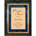 Plaques - #Black Marble with Florentine Border