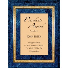 Plaques - #Blue Marble with Florentine Border