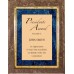 Plaques - #Brown Marble with Florentine Border