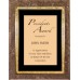 Plaques - #Brown Marble with Florentine Border