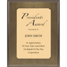 Plaques - #Classic Walnut Series Gold