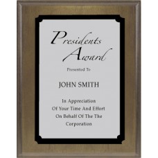 Plaques - #Classic Walnut Ebony Trim Silver