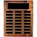 Multi Piano Finish Walnut 24-Plate Perpetual Plaque