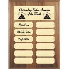 Multi Traditional 12-Plate Perpetual Plaque