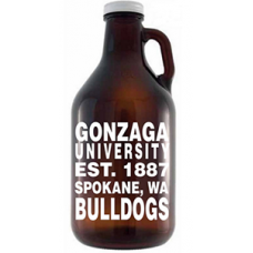 Bar Glass - #70217 | 64 oz. Glass Amber Growler