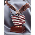Eagle Awards - Bronze Eagle on Flag 10"