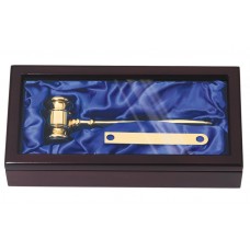 Gavel Awards - Brass Finish Gavel