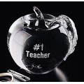 Paperweight - Crystal Apple #9301