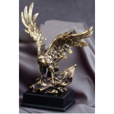 Eagle Award - #Gold Eagle Perched 14.5"