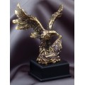 Eagle Award - #Gold Eagle Perched 7.5"